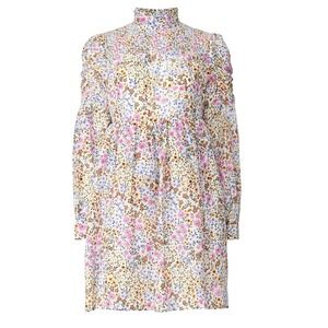 MUNTHE Long Sleeve Mini Babydoll‎ Dress Size 8 Silk Cotton Blend